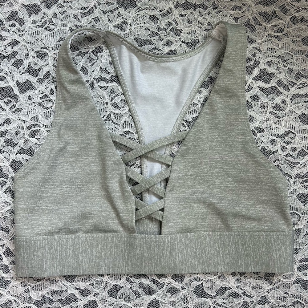 PINK Victorias Secret Ultimate Crisscross Racerback Sports Bra Athletic Gym
